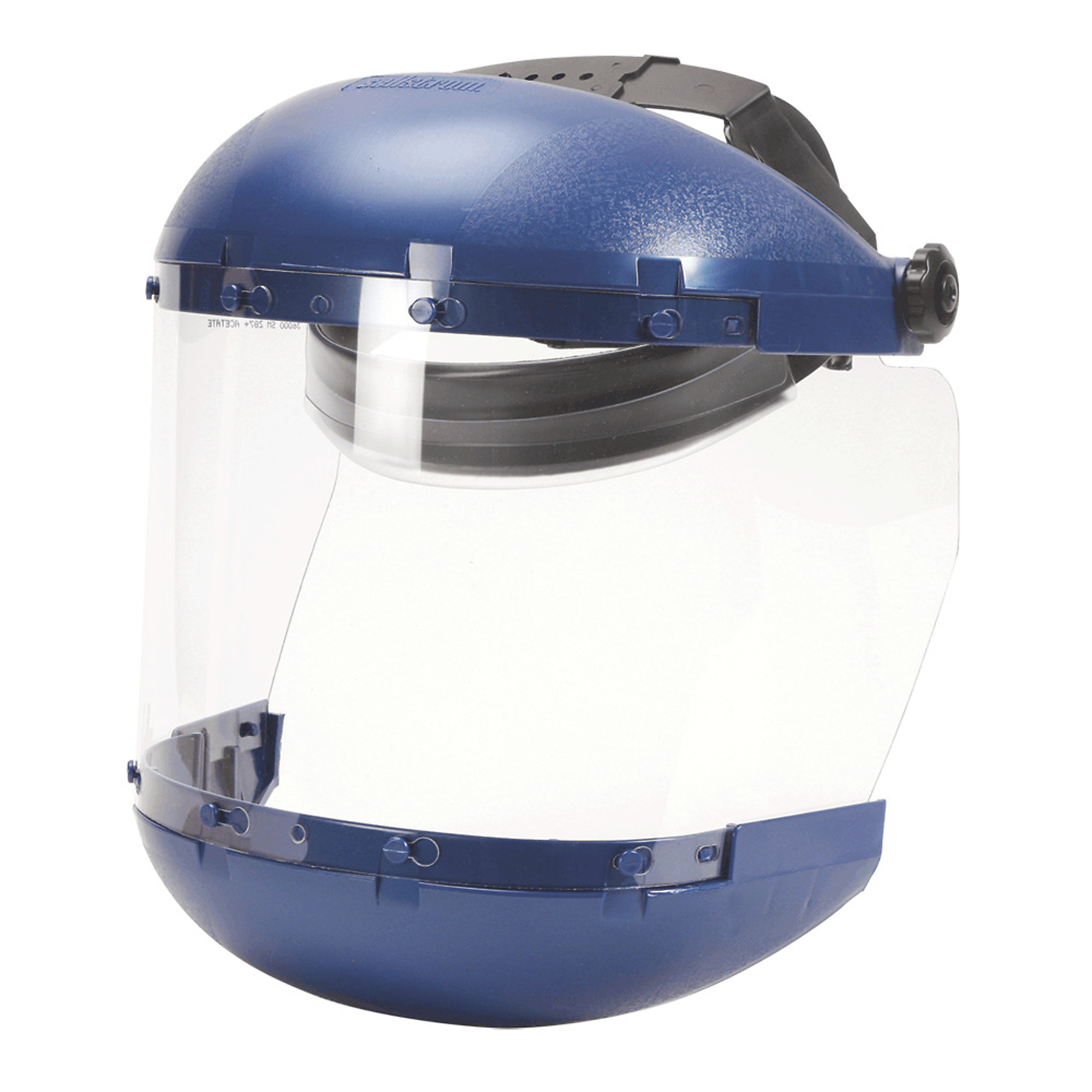 Sellstrom® - Face Shield - 380 Series - 6.5" x 19.5" x 0.040" Window - Clear - Ratcheting Headgear - Dual Crown - Model # S38110